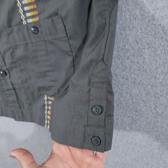 Howler Bros Guayabera Hermanos Shirt Mens M Western Vent Embroidered Casual - Picture 3 of 8